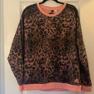 Adidas Animal Print Crew Neck